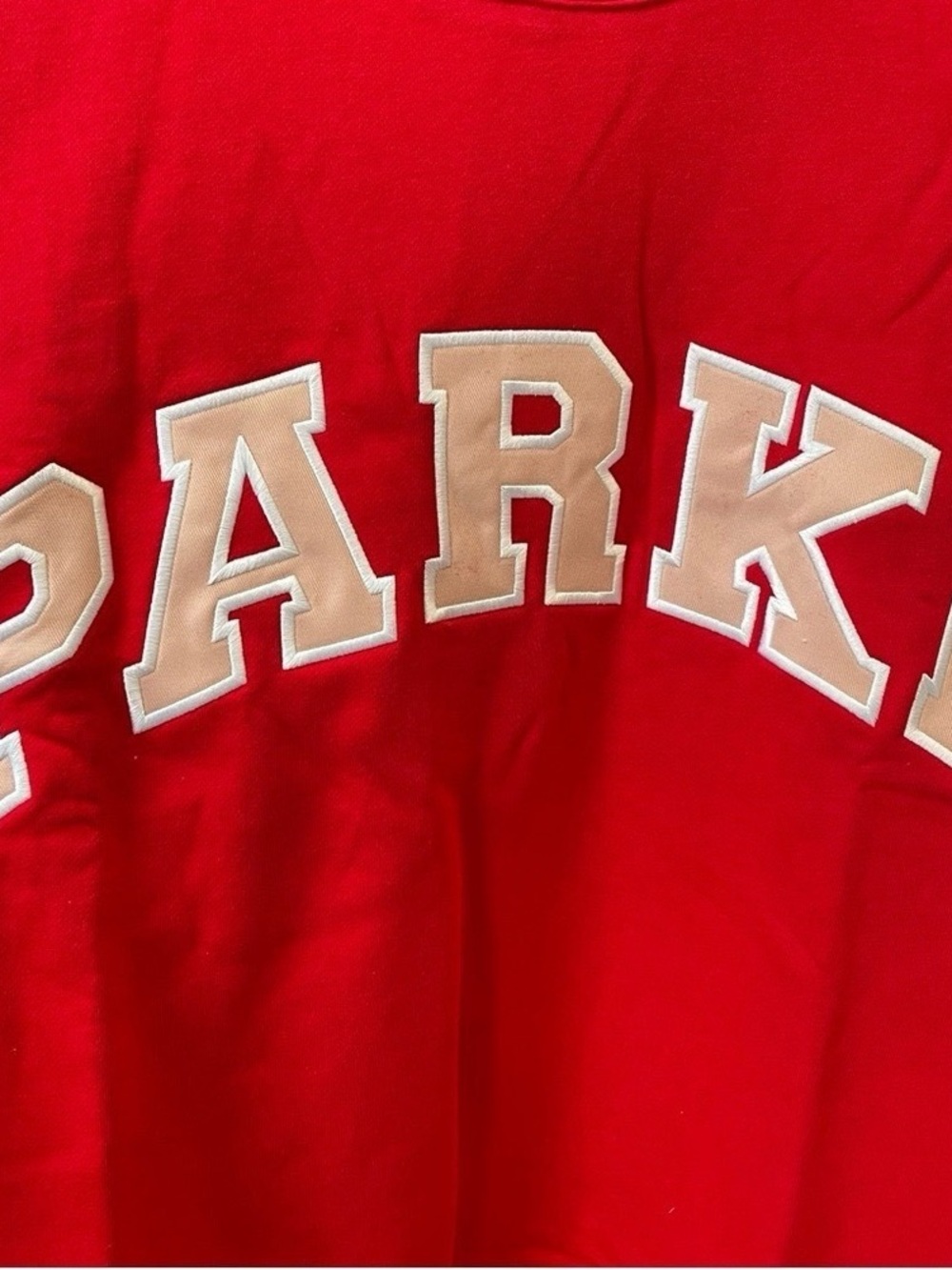 PARKE Red Crewneck Sweatshirt - Picture 3 of 5